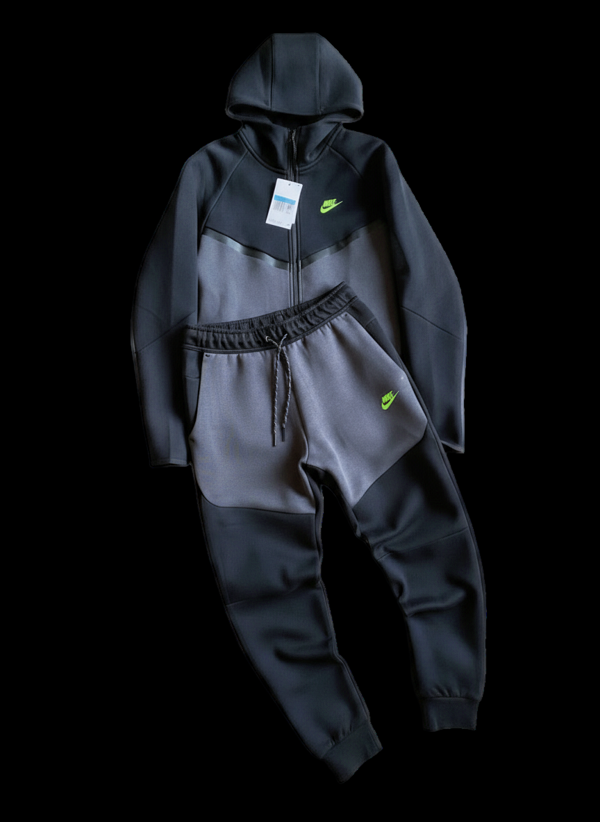 Nike Tech Fleece “Green/Grey”